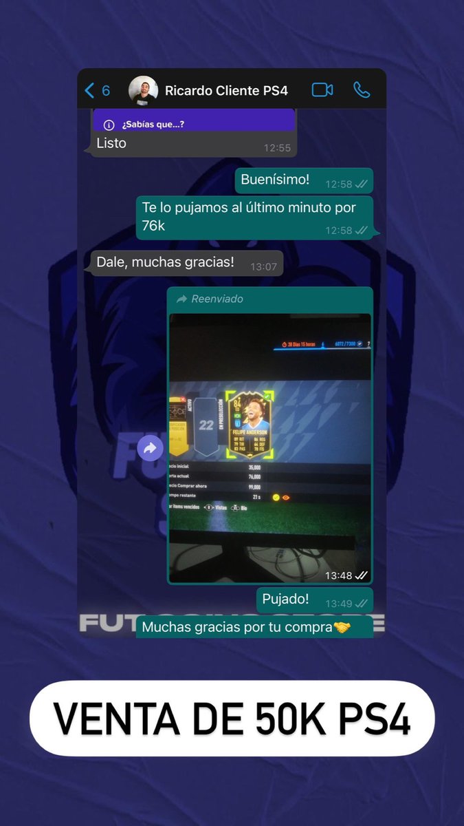 FutCoins_Store's tweet photo. VENTA DE 50k PS4 https://t.co/FliDNtDdgd