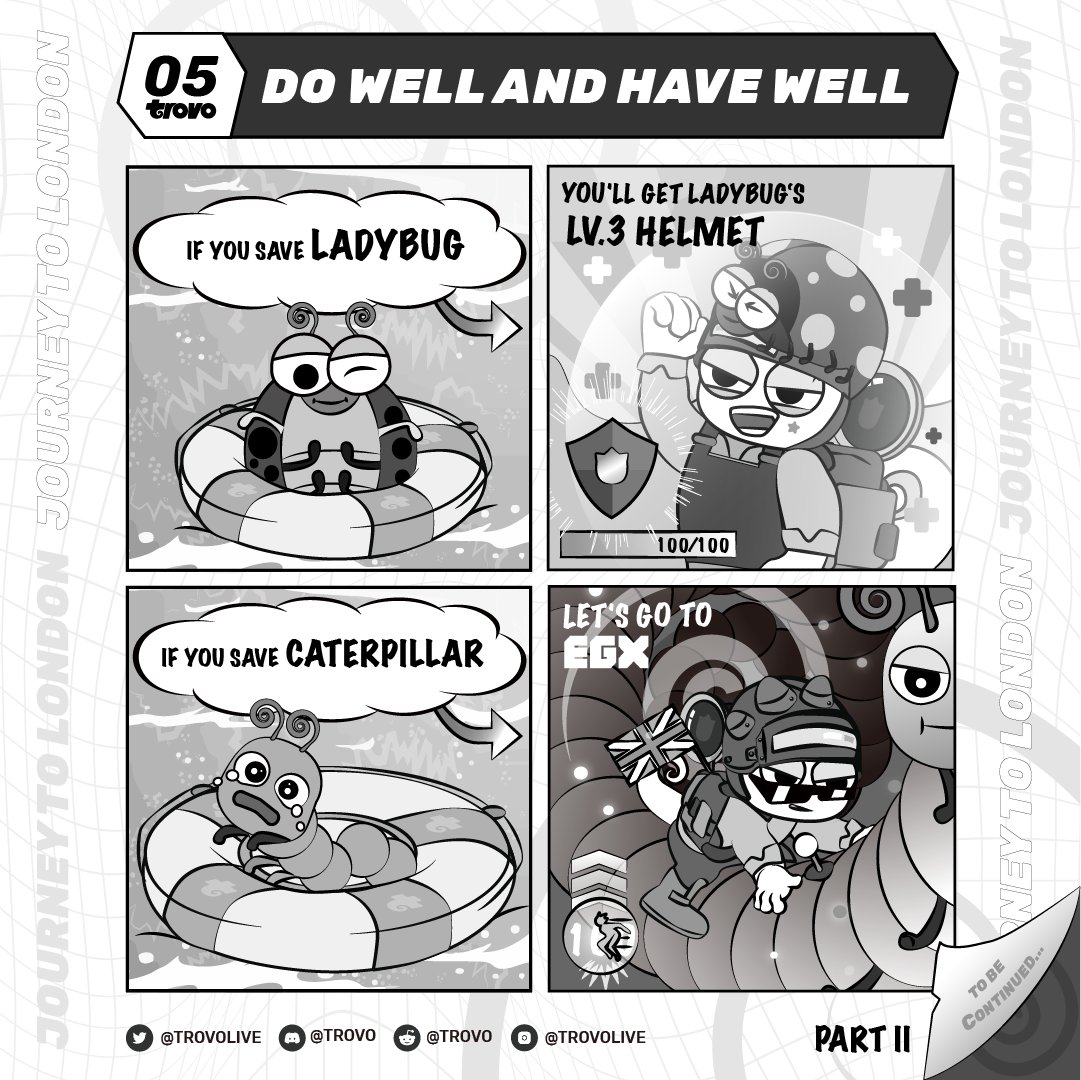 Part 2 of Ep. 5 of #LeonsComics is here!

If you chose caterpillar as your answer for the last episode you got you wish of Trovo coming to its first offline EU events! #EGX2021 

Any guesses to what the next episode will be?