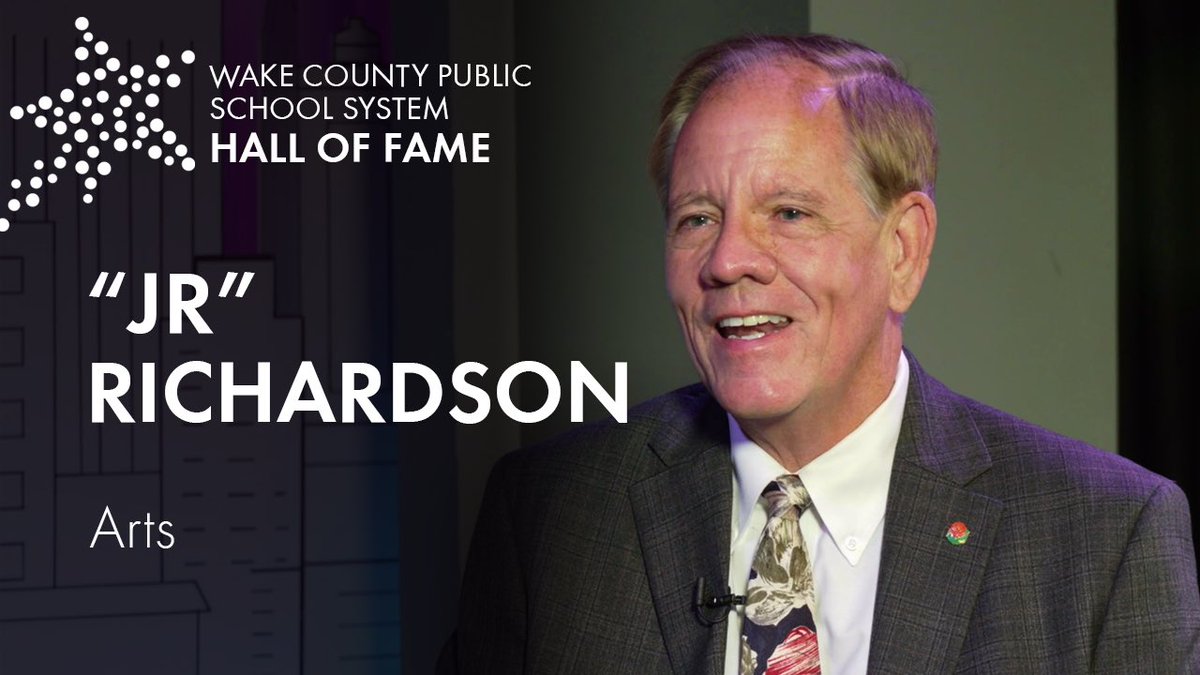 First to join the <a href="/WCPSS/">Wake County Public School System</a> Hall of Fame is JR Richardson, who has dedicated more than 43 years to teaching and advocating for arts education in Wake County. He is being honored tonight for his incredible service to. <a href="/NBroughtonHS/">Broughton Magnet HS</a>, <a href="/TheatreInPark/">Theatre In The Park</a>, and <a href="/underwoodgtm/">underwoodgtm</a>. ⭐️ #WakeEdStars