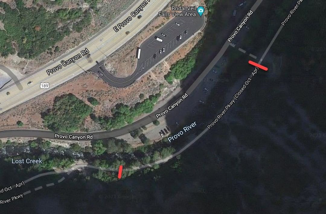 provocity's tweet photo. 🚧 Bridal Veil Falls Flow Restoration crews have a trail closure in place starting today, through the end of the year. Please watch for detour signs in the area. 🚧 https://t.co/aPP319hHvT