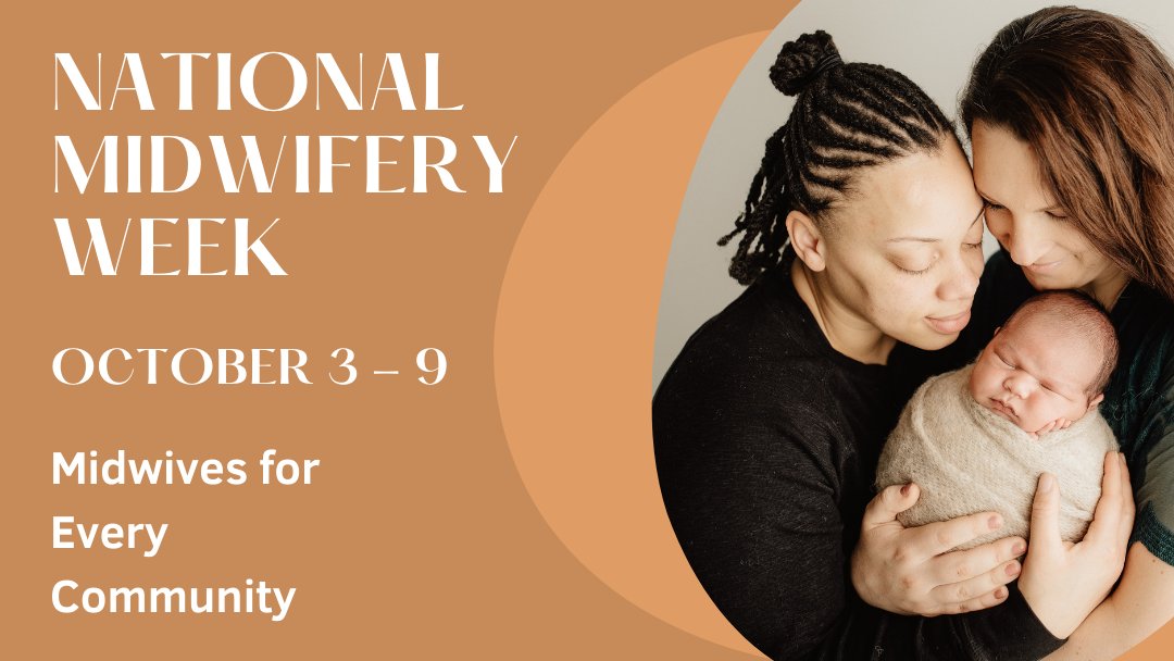 Birthingway's tweet photo. National Midwifery Week, October 3 - 9
This year's theme is "Midwives for Every Community."
Midwives play a key part in every community and believe every person has a right to equitable, ethical, accessible, and quality health care.

#NMW2021 #gayswithkids #BlackHealthMatters https://t.co/2IGVILRZ4c