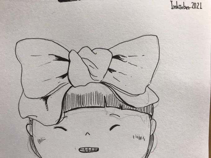 10/4(遅刻!)
結び目
#inktober 
#inktober2021 
#inktober2021day4 