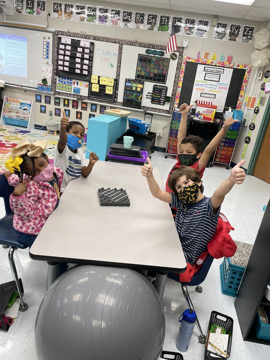 APittsParty's tweet photo. We’ve had a busy past few weeks in First Grade...exploring pitch with xylophones, making apple sauce, and virtual story time with Katie Jane for the @hooverlibrary @GreenValleyElem #gvgatorstrong https://t.co/p00Tzh4yUi