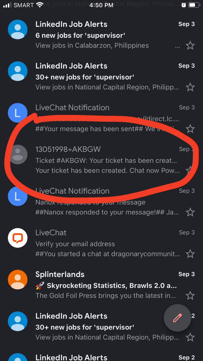 yasidalisay's tweet photo. @Yolo18025339 @Yurenao1 @DragonaryGame Yeah I noticed that also. They changed my ticket no. 3times which leads to delay more but they told me May times that my concern is being prioritized. It’s like they are sabotaging my concern. @CryptoGatos https://t.co/j4mOYop6T1
