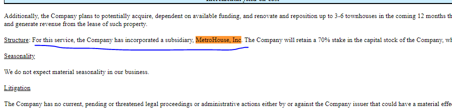 CCT_001's tweet photo. $MSPC Incorporated a New Corp, Metrohouse Inc (co-living), retaining 70% Ownership. This will spinoff like $IQST.

Debt free, $MSPC with Metrocrowd (tokenization), could use the 70% to improve SS, and be an attractive Corp for either Cryptobucks or Shokworks to merge with... https://t.co/mAuUxPkKIC