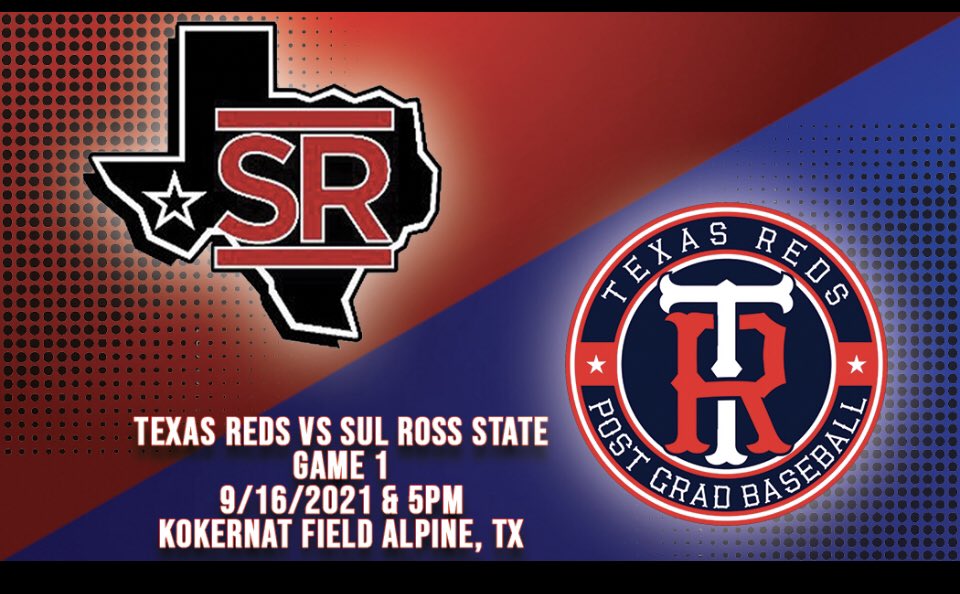 Texas Reds Post Vs Sul Ross State University. TRPG lost 8-13 in a 9 inning game in Alpine. TRPG Pitchers showed well. Let’s goooo!!