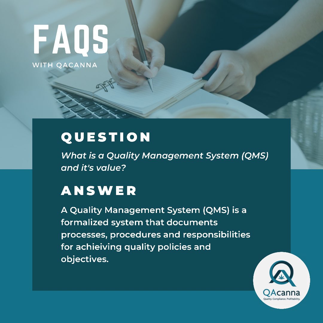 QAcanna's tweet photo. At QAcanna, we understand that an effective Quality Management System (QMS) ensures your organization can flourish within the rigid requirements of regulated industries, while producing safe and effective products for your customers. #CannabisCommunity #cannabusiness #cannabis https://t.co/J1nu4xvJ51