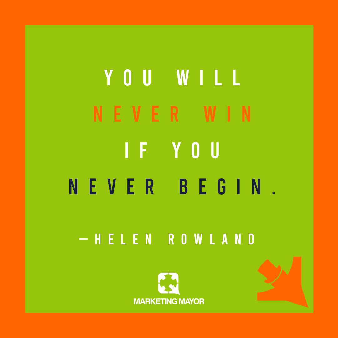 MarketingMayor's tweet photo. Wise words as we begin a new week!
#MondayMotivation https://t.co/ePN9mft0jB