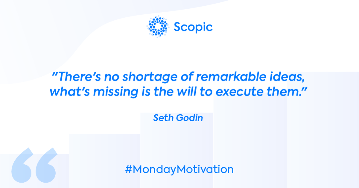 ScopicSoftware's tweet photo. This Monday, leave all your doubts behind and take that courageous first step to start your dream business!

#scopic #mondaymotivation #monday #motivation #mondaymood #motivationmonday #motivationalquotes #inspiration #mondayvibes #goals #quotes #mondayquotes #entrepreneur https://t.co/fJTsFPCUuv