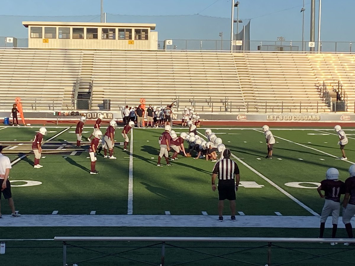 Supporting the 7th grade football teams! Go Leopards! #TheLakeviewWay #WeAreLakeview