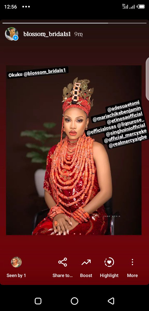 Blessedblossom7's tweet photo. Oh my my, I'm not even crying😭, I just posted a picture of my work on my IG status where I tagged @MariaChike , under few minutes she viewed it😭😘😘😍🦋, I love you forever my love😍😘😘🦋🦋, and she was also the first to view😭🦋😘, I love u😭 @MariaChike https://t.co/ooLDlgiio9