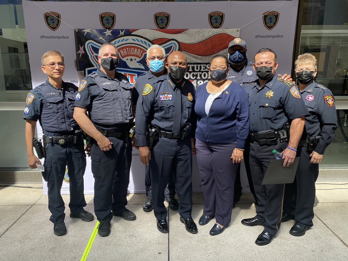 HCSOPAL's tweet photo. PAL attended the Houston/Harris County National Night Out Press Conference.  National Night Out is October 5, 2021. @HCSOCommEngage https://t.co/m8CtYWaIT4
