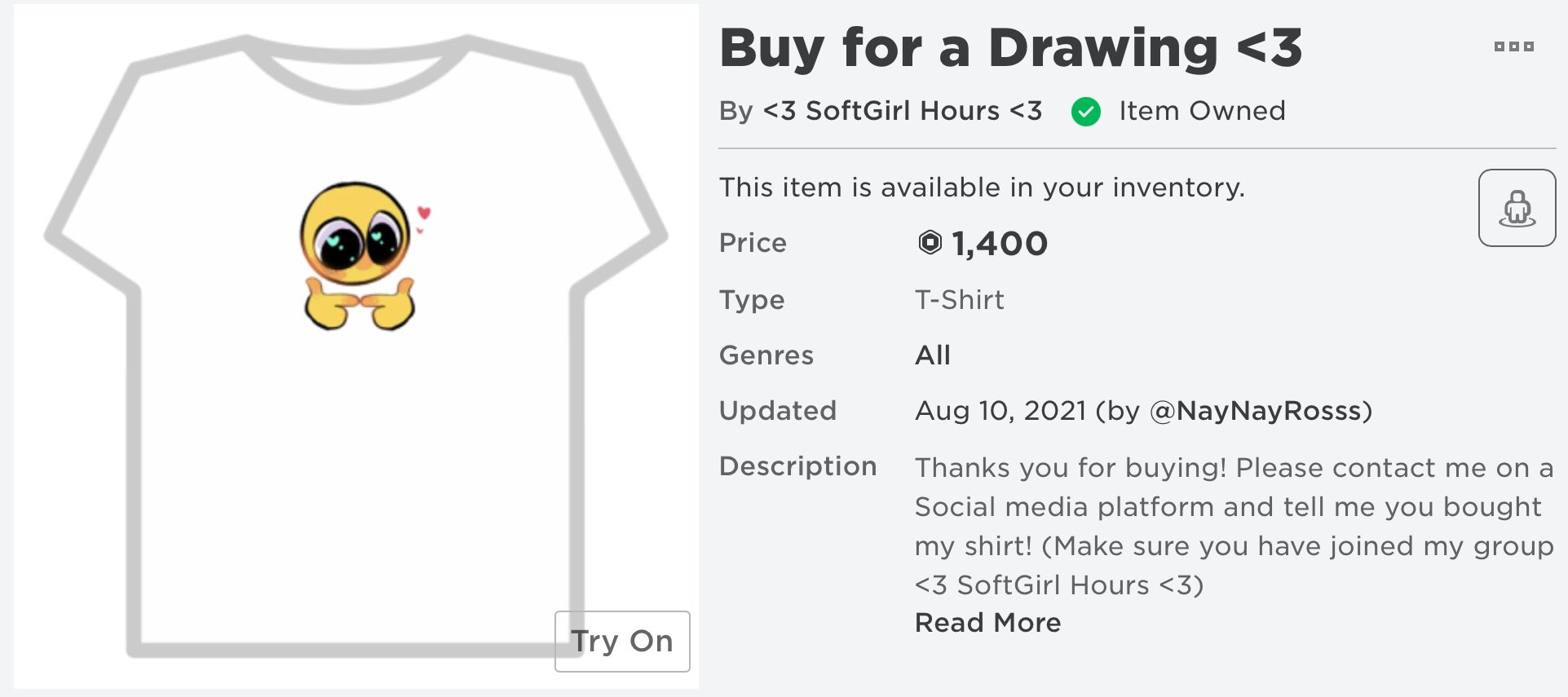 Help Me Get This Shirt By Donating Ty! - Roblox