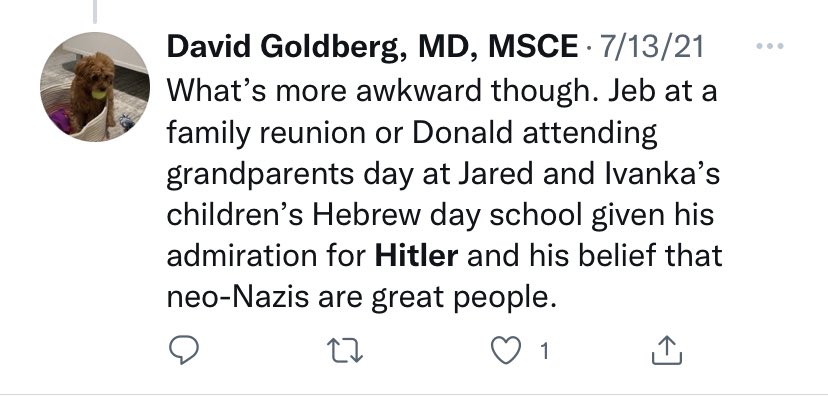 JusticeLeagueMD's tweet photo. This account —  @DrLiver is completely unhinged and is one of many hyper partisan hacks trying to get @VPrasadMDMPH fired for warning about public health authoritarianism 

Patients @umiamimedicine would be wise to steer clear of him. https://t.co/z6BLLuMA7m