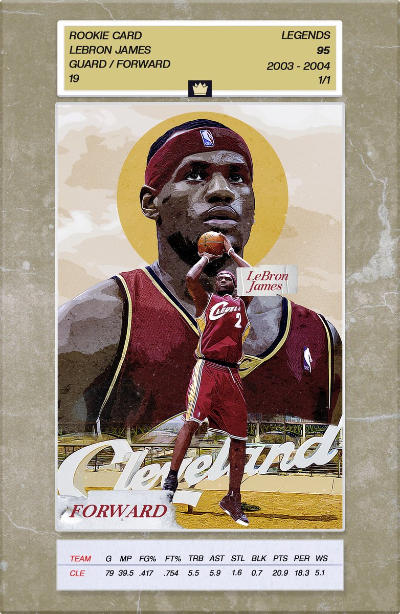 <a href="/valleyTheCat/">valleyCat NFT</a> LeBron James · 2003-2004 · Rookie Card
First ever Mint edition #1 of 1.
bit.ly/3a33rAy
<a href="/LegendsCardsNFT/">Legends Sports Cards</a> New Sports Card game launching on #Ethereum.