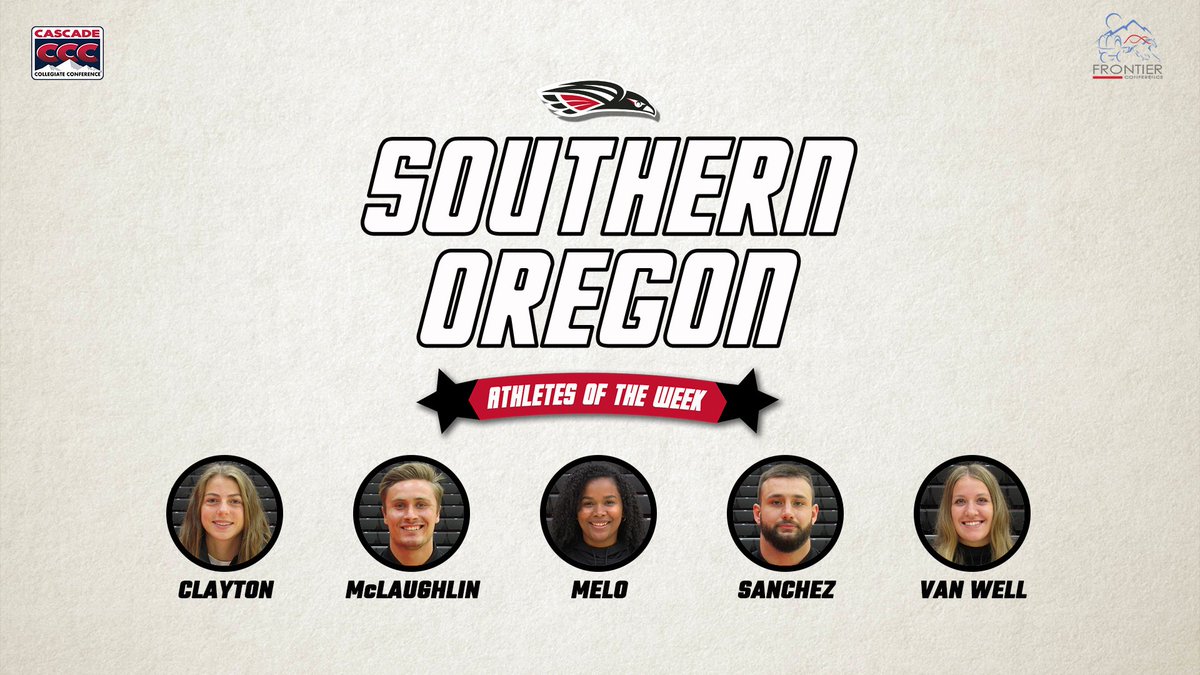SOURaiders's tweet photo. ⬇️ weekly conference awards ⬇️

Kayla Clayton (CCC WXC runner of the week)
Shane McLaughlin (FC FB special teams POTW)
Carol Melo (CCC VB defensive POTW)
Alejandro Sanchez (FC FB defensive POTW)
Hailey Van Well (CCC VB attacker of the week)

MORE: https://t.co/4aa6K7iWlz https://t.co/hNVEKp8bUQ