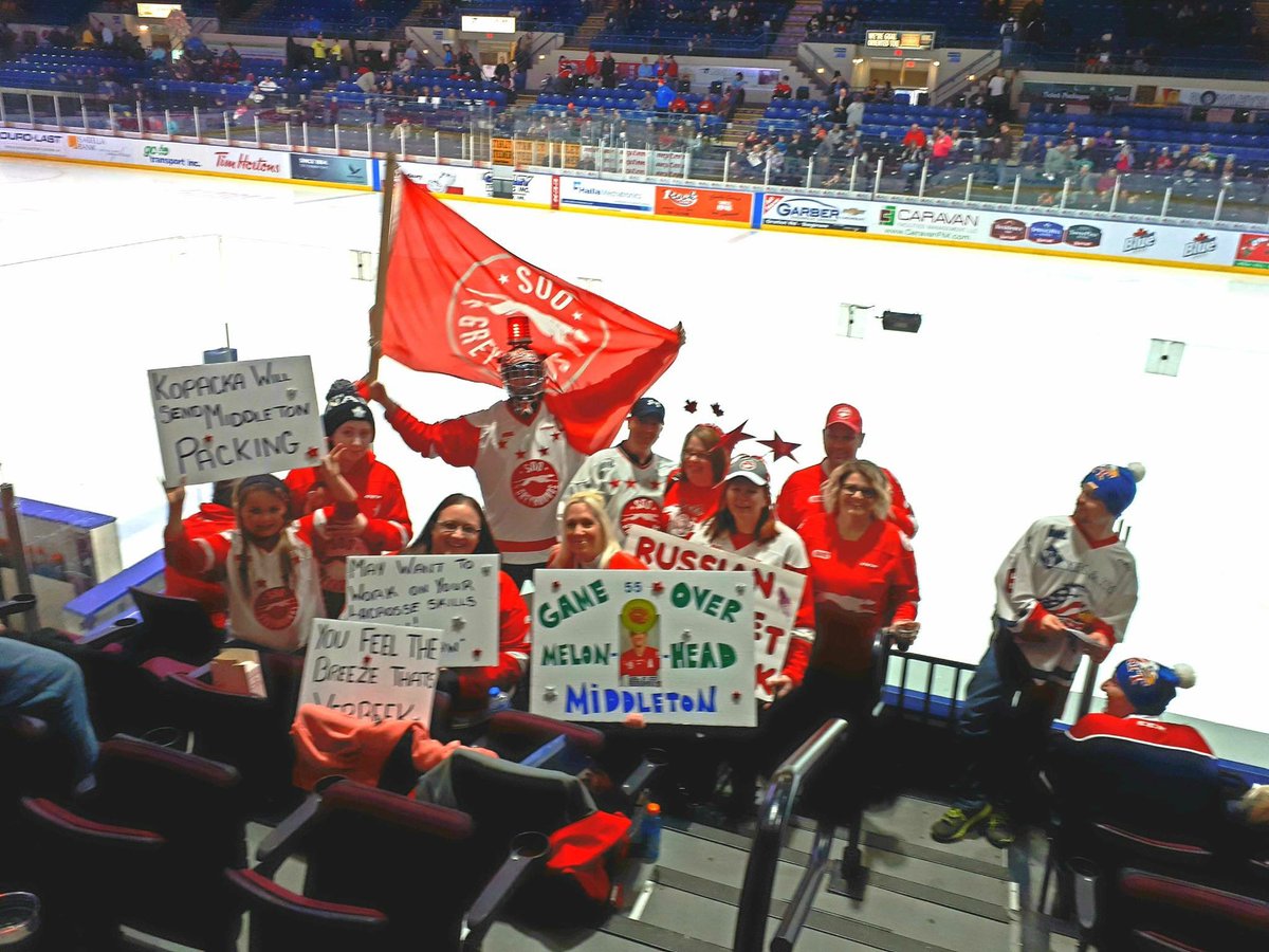 CskiChris's tweet photo. @hanley_72 @farwell_ohl @SpitsHockey That’s unfortunate! Fans celebrating their fandom should be applauded! That’s what makes sports great. I often extend greetings to visiting fans . Appreciate their loyalty and passion. It’s fun as a fan to travel ! #keepcheering https://t.co/6QWF0RESEk