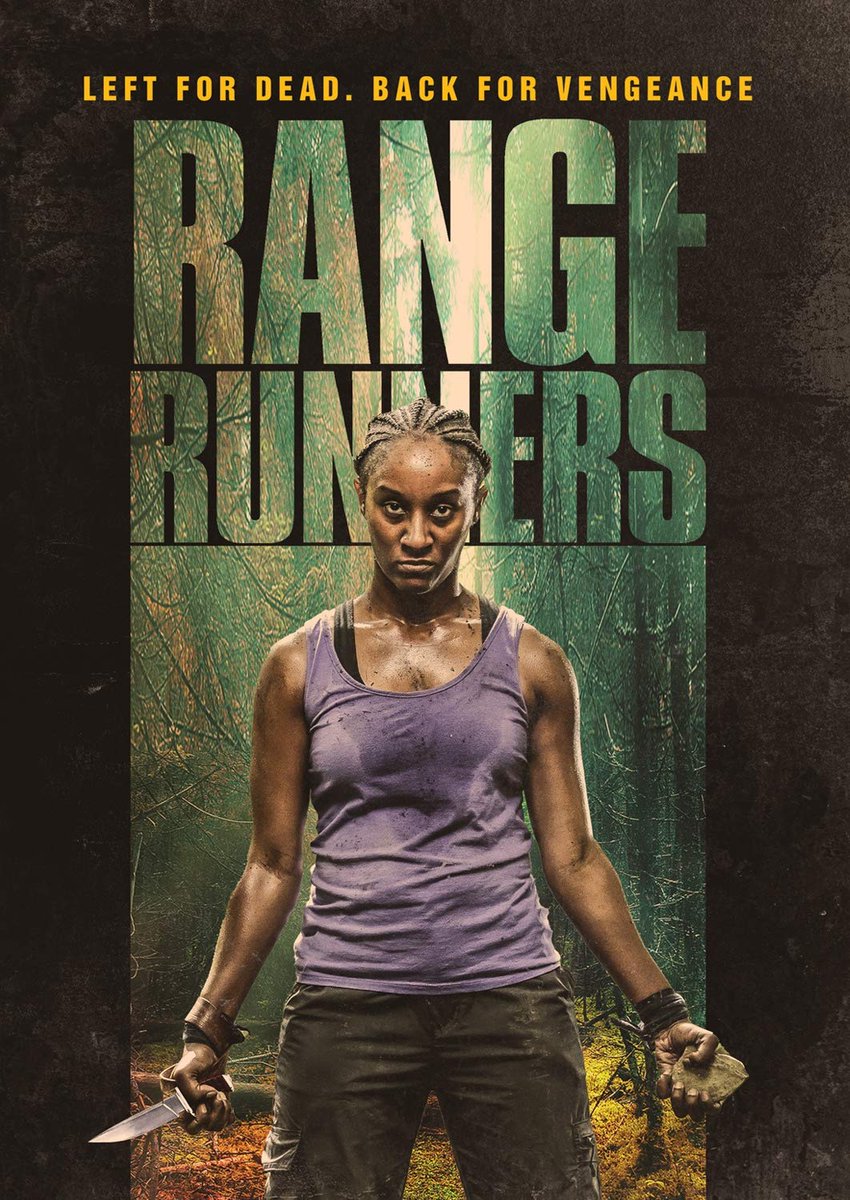 ReecieColbert's tweet photo. I usually enjoy cat &amp; mouse survival in the woods flicks, but they rarely have a Black lead. Celeste M. Cooper did not disappoint in #RangeRunners. If you like fighting for survival flicks I'd recommend it. https://t.co/4JH2blKxIb