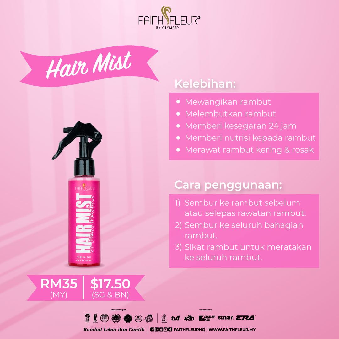 Aishah_Tuah_DS's tweet photo. .. sembur2 je dah settle 😎 
 
Kalau taknak rambut korang berbau Apa lagi jom grab hair mist hari ni, klik je link dibawah 👇 
https://t.co/yFpC4gSmQS
 
#faithfleurbyctymary #faithfleur #hairtrustedbrand #blessyourhairwithfaithfleur #RambutLebatCantik #ThisIsNotFake https://t.co/nOesyMsmzT