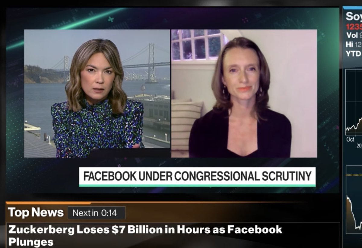 The Facebook whistleblower is the culmination of a controversy in plain site. Here’s my interview on why #ESG investors @ArjunaCapital have been ringing the bell for 5 years. @BloombergLive bloomberg.com/news/videos/20…
