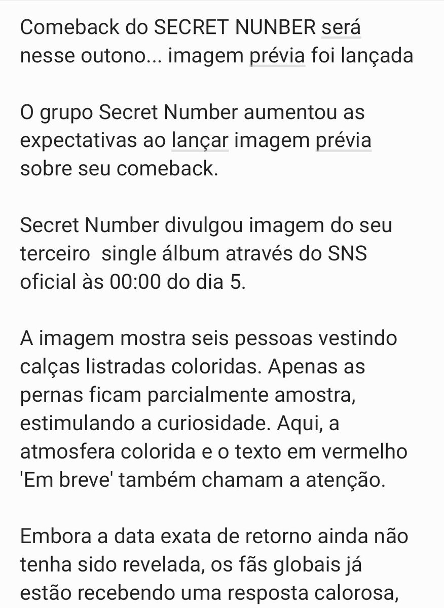 SECRETNUMBER_BR's tweet photo. #TRAD — 04.10.2021 | Tradução do artigo do site corrano "Chosun", sobre o teaser lançado para o próximo CB do SECRET NUMBER! ❤

🔗: https://t.co/P7eQFLCXja

#시크릿넘버 #SECRET_NUMBER @5ecretNumber https://t.co/wEt2FXZyps