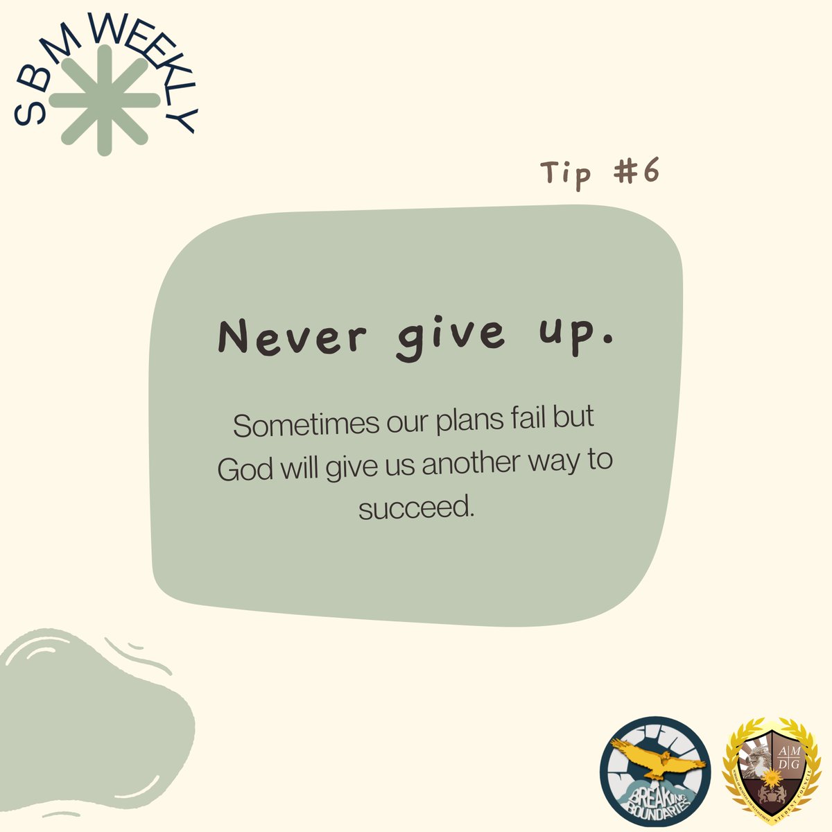 XUSBMSC's tweet photo. What's good mga ka-Agila? ππ¦
Finals week is here! Fret not because you got this, you always have! To get you through the week here's some tips to keep you thriving!
See you next week for another #SBMWeekly tips and tricks! π¦
π
#xusbmsc
#BreakingBoundaries https://t.co/nDA92ddHjF