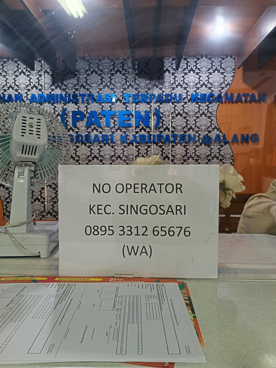 untuk wilayah singosari
Sementara Penerbitan/cetak KTP belum bisa di ambil/membuat. terkendala tinta habis. belum ada kiriman dari pusat katanya
 tidak usah ke Kantor kecamatan
bisa langsung hub no berikut
<a href="/kepanjen_kita/">#WalikotaKepanjen</a>
<a href="/yusufgunawan/">Yusuf Gunawan</a> @DukcapilKabMlg <a href="/SingosariMalang/">Singosari Malang #AyasOngisiras</a>