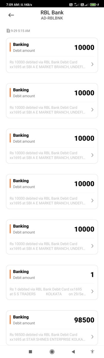 Nur53252091's tweet photo. @rblbank @RBI  @JpgPolice shocked with the security of our ATM cards. Atm Card is at home and money is being withdrawn from  atm!! Total 148501 has been withdrawn from my  account without any information. I raised a complaint &amp; lodged a FIR. Bank complaint no - CR00019762746. https://t.co/U5oTbabys9