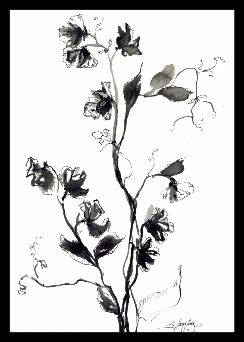 Miss_Faustus's tweet photo. #inktober is up y’all! 
#foreverflowers are up on @opensea 
Check em out! 
To my fellow artist, show me your favorite ink painting! I just love the way it flows but https://t.co/akJSeLyd2s