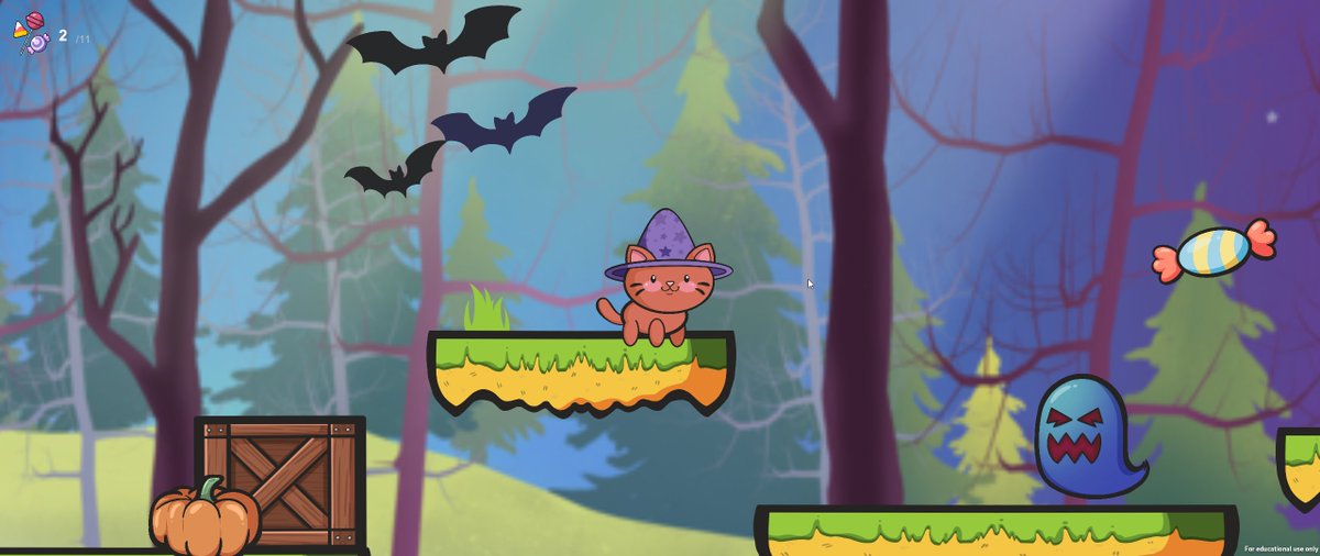 Bkkaaa1's tweet photo. Here are some screenshots from my first ever video game! It's a cute little platformer that I created in @unity3d It's not much, but hey it's a start! https://t.co/eS7qBWoJ9D