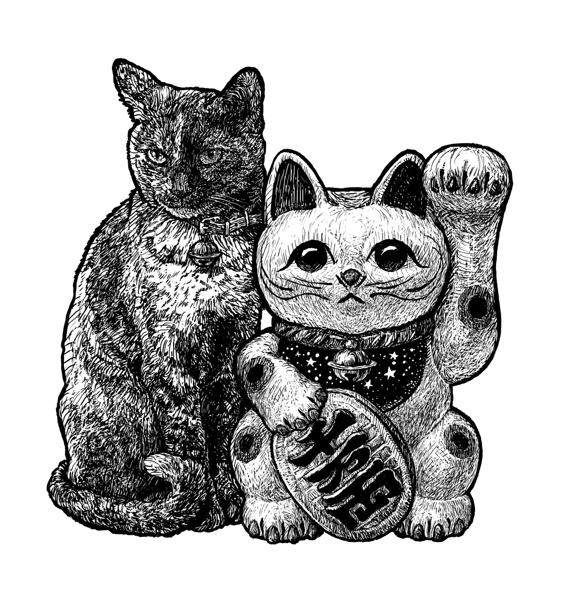 招き猫と猫 完成しました!
いつか招き猫を描いてみたかったので
皆様に幸運を招きますように(^^)

#招き猫 #まねきねこ #西浦康太 #kota_nishiura  #猫 #ねこ #cat #制作過程 #動物 #animal #作品 #アート #art #artwork #Artist 