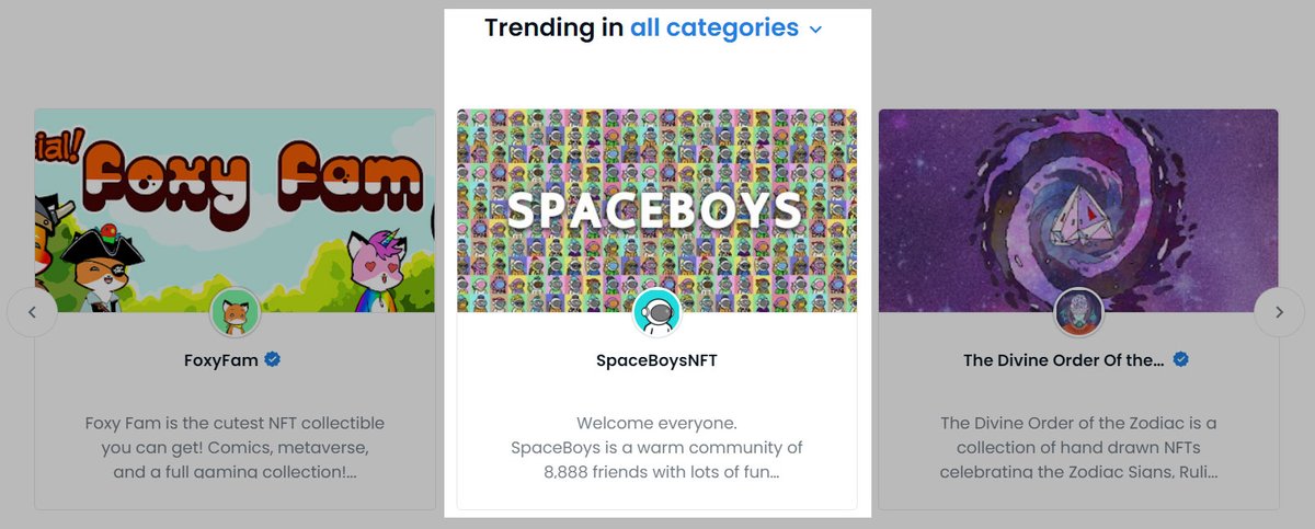 🔥We are in the Trending on OpenSea.🔥
Congratulations everyone 🚀🚀