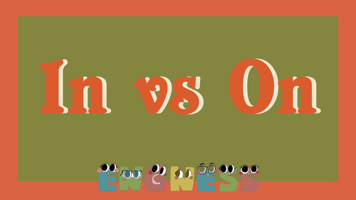 It can be easy to mix up 'in' and 'on' when learning English. They are both prepositions, but one is used in situations that are more specific and the other is not.

By watching our video on YouTube we hope you'll be able to learn and use them properly!

podcast.engness.com/hub/tw