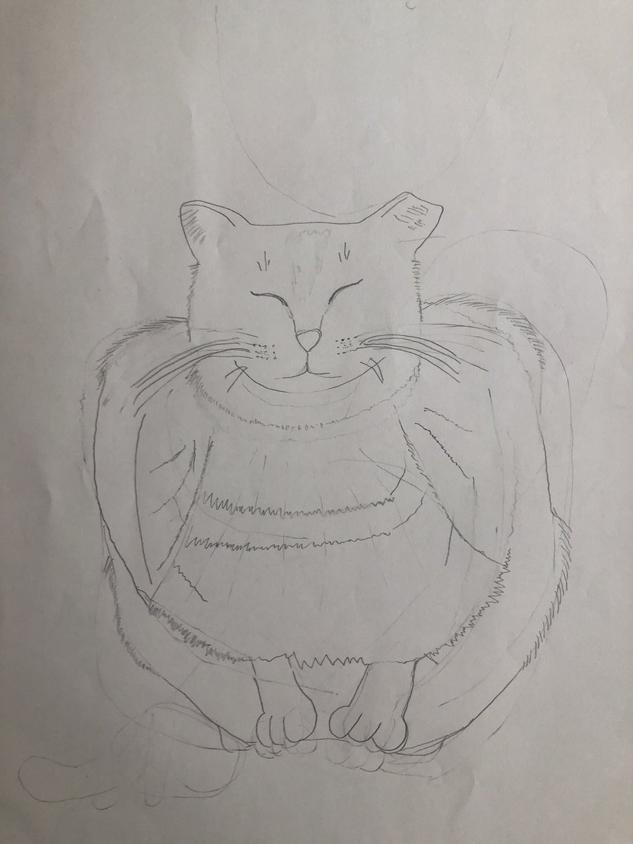 goodsleepswing's tweet photo. #模写
#猫の気持ち
#イラスト好きさんと繋がりたい

正面の猫、かわいいが難しい。 https://t.co/QofbraB2vL