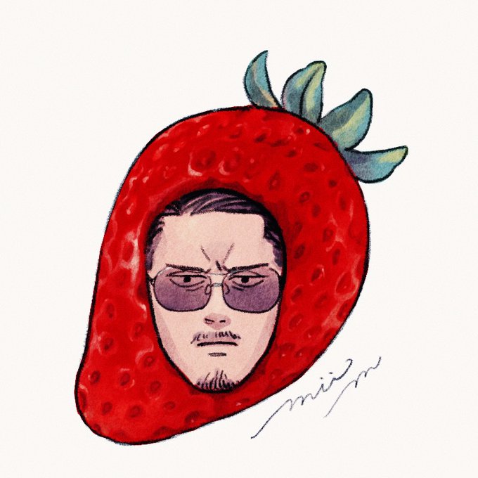 アイコンにしようと思って描いたけどアイコンセッティング中に傷を描くのを忘れていたことに気付いてやめたイチゴ 