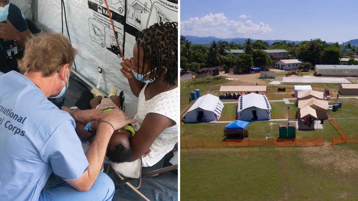 We've deployed an Emergency Medical Team (EMT) Type 1 Fixed Facility to Aquin, #Haiti, to provide emergency and primary healthcare services to residents affected by the earthquake. The EMT is equipped to provide support to 100 patients/day. Learn more: internationalmedicalcorps.org/emergency-resp…