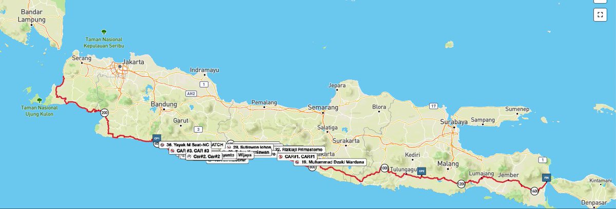 Saat ini sedang berlangsung lomba sepeda yang namanya #BentangJawa - perjalanan dari ujung kiri Jawa ke ujung kanan, naik sepeda, mandiri (tanpa support car), 1.500km dengan elevasi (nanjak) 16.000km, harus kelar dalam 156 jam. Ultra-endurance sebutannya. Rada edan sih :D