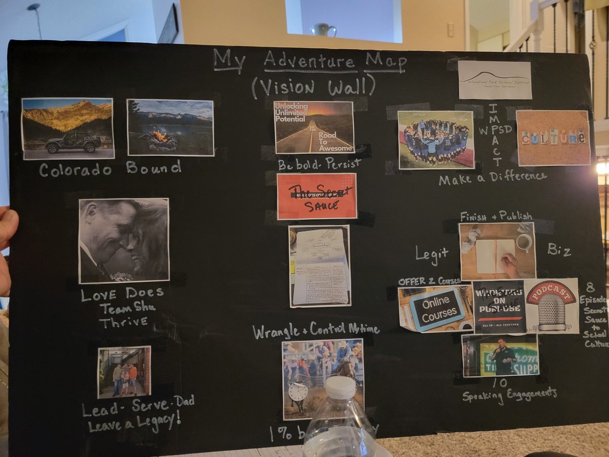SecretSauceEDU's tweet photo. What's your vision. Make it real so you can see it daily. 

#secretsauce #visionwall #dailymotivation #TeachersCan #podcasts https://t.co/uT59eYxR1k