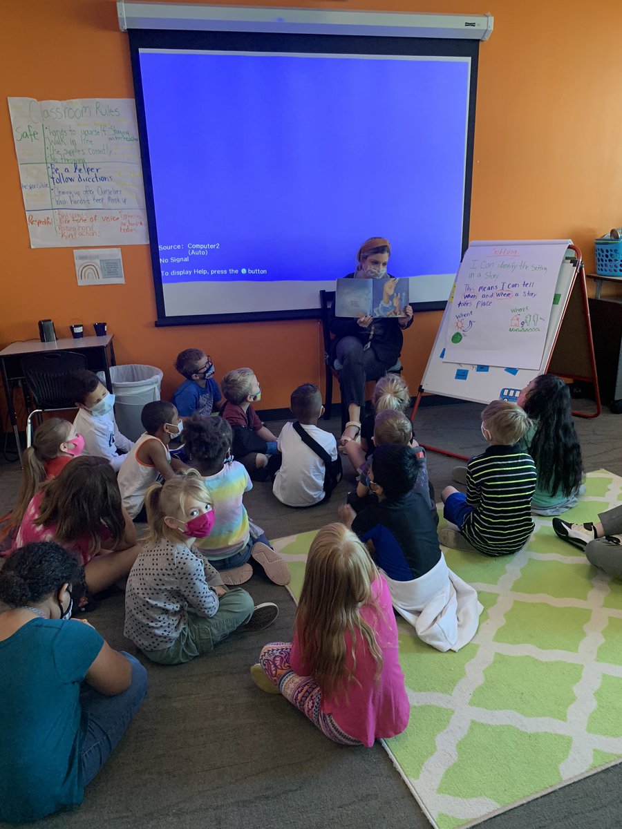 Miss Kennedy’s 1st grade learning about the setting of a story. <a href="/CardenParkElem/">Carden Park</a> <a href="/SJSDCurriculum/">SJSD Curriculum Advisors</a>