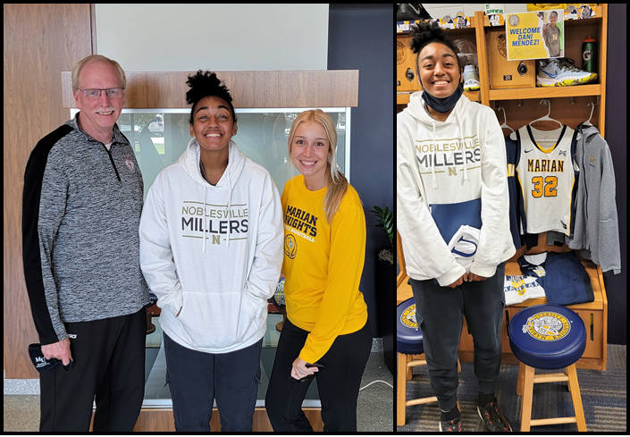 Thank you so much Coaches @SteveBr88626085 &amp; @MU_JessJohnson for an awesome visit with <a href="/MarianUnivWBB/">MarianWBB</a>!  It great to see the campus and meet the amazing coaches, team, and staff!