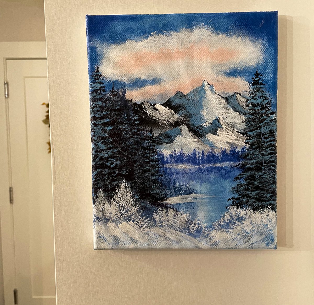 One of my former students S.H, who is now in grade 8 (!) painted me this absolute masterpiece over the weekend. Hung it up in my house so I can see it everyday ❤️