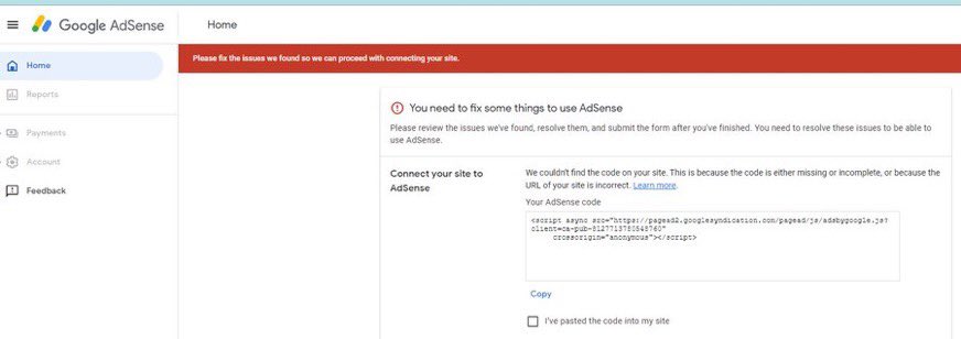 deena_meyer's tweet photo. @TeamYouTube trying to set up monetization on my YT channel. Everything is good to go except linking Adsense. Need help getting past this screen. I can’t access anything else and don’t put code on YT. Any help? https://t.co/pWInGJr8JA