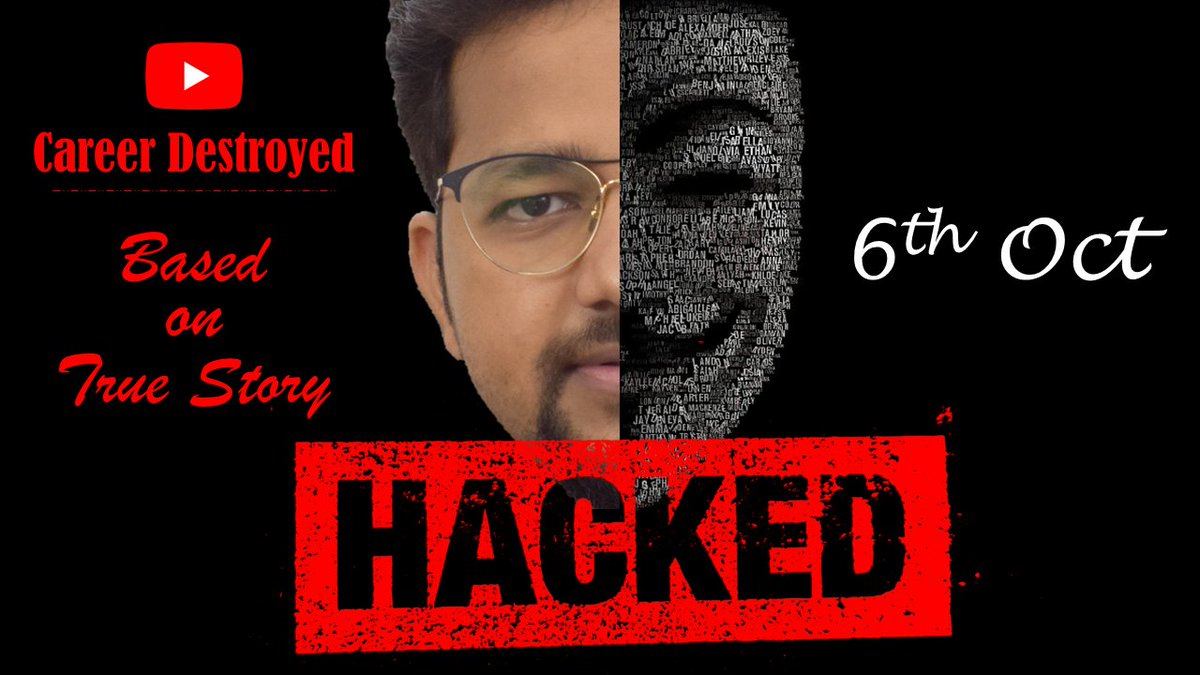 InfallibleStudy's tweet photo. Hacked (Short Movie) | Based on true Story
Trailer Out Now
https://t.co/mQgMugZSuE https://t.co/pUHLXpqzX5