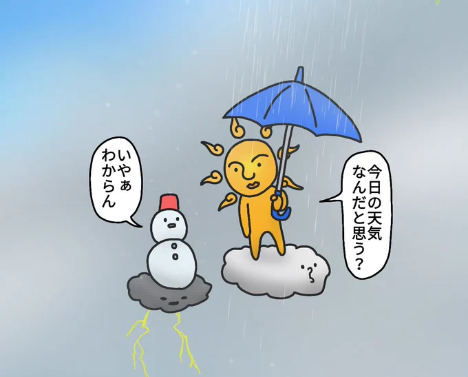 お天気
#絵 #イラスト #お絵描き #落書き 