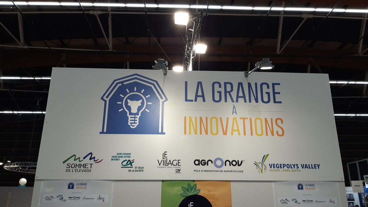 VEGEPOLYSVALLEY's tweet photo. #Sommetdelelevage2021: c'est parti! Apres 2 ans de préparation @VEGEPOLYSVALLEY @AgrOnov_  #leVillagebyCAcentre et @CreditAgricole sommes ravis de vous accueillir sur le stand  de #lagrangeainnovations hall1 C23 et vous faire découvrir les 17 startups ! https://t.co/0nJ6TcTstj