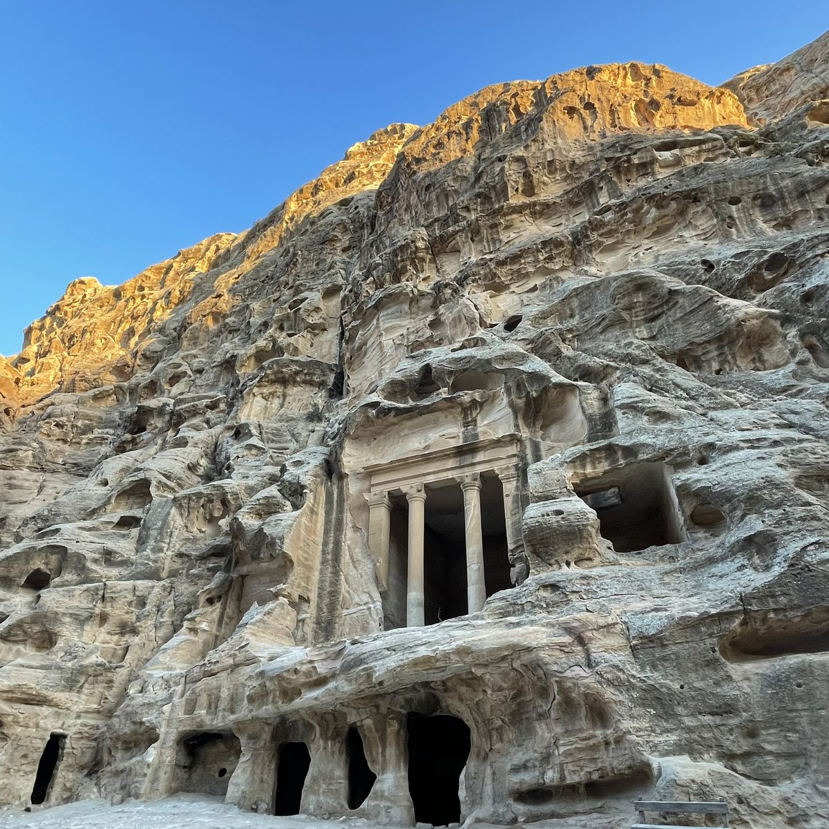 WheresAndrew's tweet photo. Always a fan of “Little Petra” which is merely another part of the huge archaeological site that rarely gets attention. Not very little &amp; totally devoid of tourists. #Jordan https://t.co/ZCiDF5t9iM