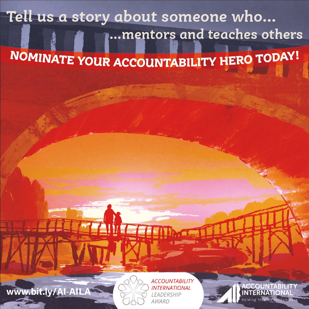 1 day left! 

Tell us a story...

about someone who is a #mentor & #teacher

#Accountability
#Leadership #Award

#Nominations open ! https://t.co/h3GWuoOMBh

Deadline Oct 9th Midday CAT

#account4all 

@foasterfoundati @SivananthiT @YoliShade @la_tranquilita @moualachristian https://t.co/yokJ593hWb