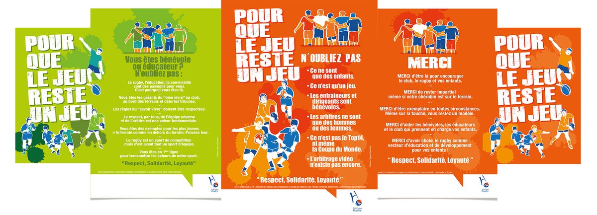 🤝Sport de plein air où le respect est une valeur primordiale, la force du rugby ! Pour aider les clubs à diffuser cette valeur, la LIFR met à leur disposition un kit de communication à l'intention des licenciés et des supporters : urlz.fr/gzni
