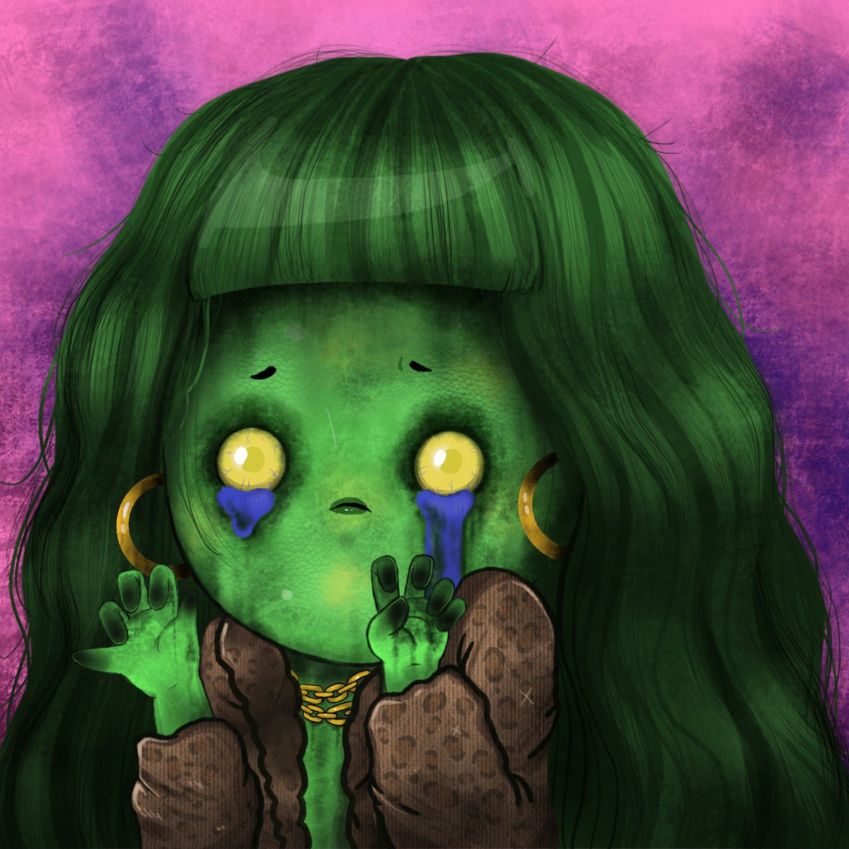 MISSINGNOSE
#drawtheundead 💚 
I’m joined contest
Draw zombie is fun 🤣 File GIF 0.03 eth
 Hope someone like it ❤️

Join Discord discord.gg/bxEV94ph

NEXT CYBER PUNK LAST SET NEXT WEEK !  opensea.io/assets/0x495f9… 
#NFTART #nftartist #nfts #NFT #nftcommunity #nftcollector
