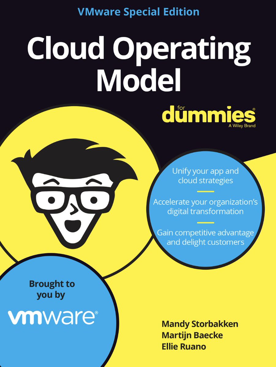 Download the new book for free:

Cloud Operating Model for Dummies 

Brought to you by <a href="/VMware/">VMware</a> 

via.vmw.com/combook 

#VMware #VMworld #vExpert 

<a href="/mandystor/">Mandy Storbakken</a> <a href="/EllieRuano/">Ellie Ruano</a> <a href="/vmwarecloudmgmt/">@VMwareAria</a> <a href="/vmwarecloud/">VMware Cloud</a>
